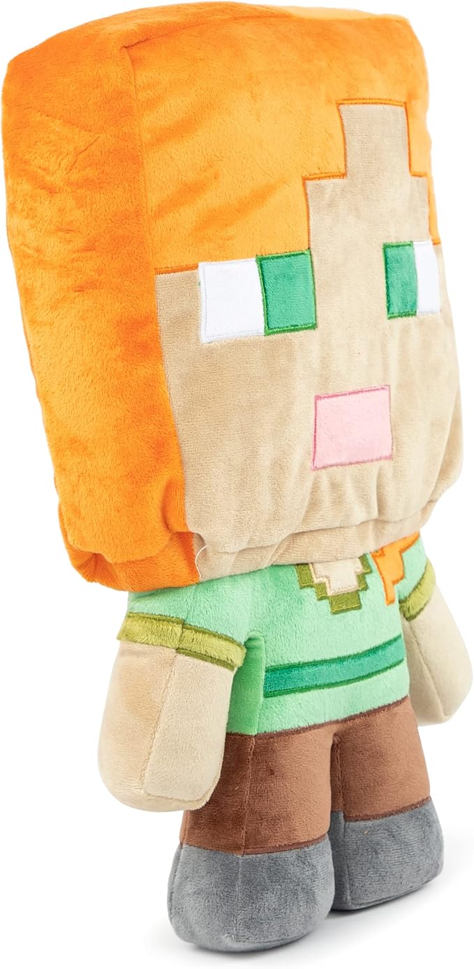 Jay Franco Mojang Minecraft Plush Stuffed Alex Pillow Buddy - Kids Super Soft Polyester Microfiber, 16 inch (Official Product)