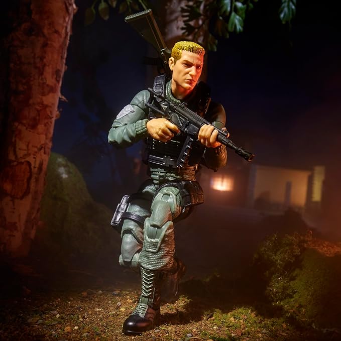 G.I. Joe Classified Series #182, Clayton “Hawk” Abernathy with M.M.S. (Mobile Missile System) Towable Vehicle, Collectible 6 Inch Action Figure Set
