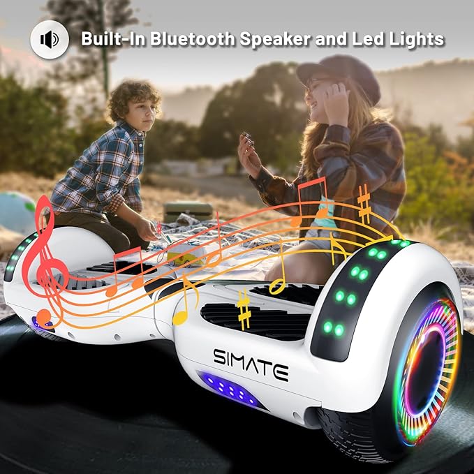 Scooter, Bluetooth & Corlorful LED Lights, Gifts for Kids & Adults & Girls & Boys, for All Ages