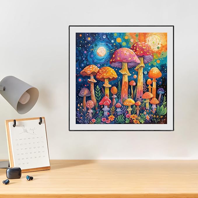 Wooden Puzzles for Adults, 500 Pieces Mushroom Wooden Jigsaw Puzzles for Adult and Kids, Wooden Puzzle Adults Creative Christmas Toy Gifts for Friends Family