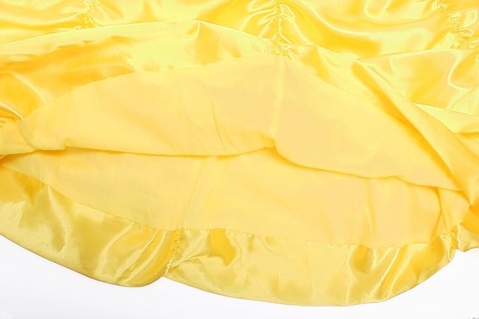 ReliBeauty Little Girls Princess Costume Dress up with Accessories, Yellow