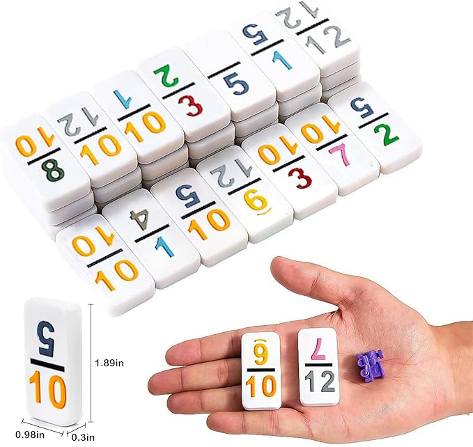 Yinlo Mexican Train Dominoes Set, Hub with Real Train Sound, Double 12 Colored Number
