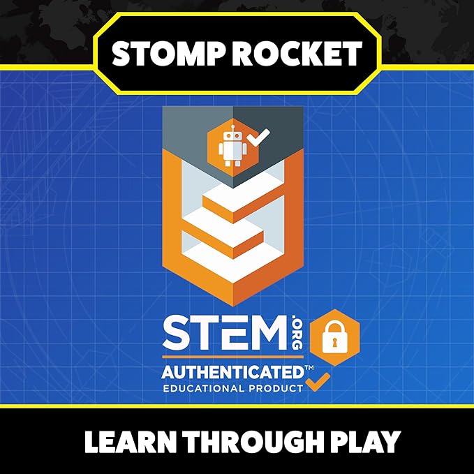 Stomp Rocket Stomp & Catch Rocket Launcher: Outdoor Fun for Kids! Includes 4 Sport Rockets - STEM Toy Blaster with Catching Net, Soars Up to 100 Feet for Boys & Girls, Ages 5 and Up