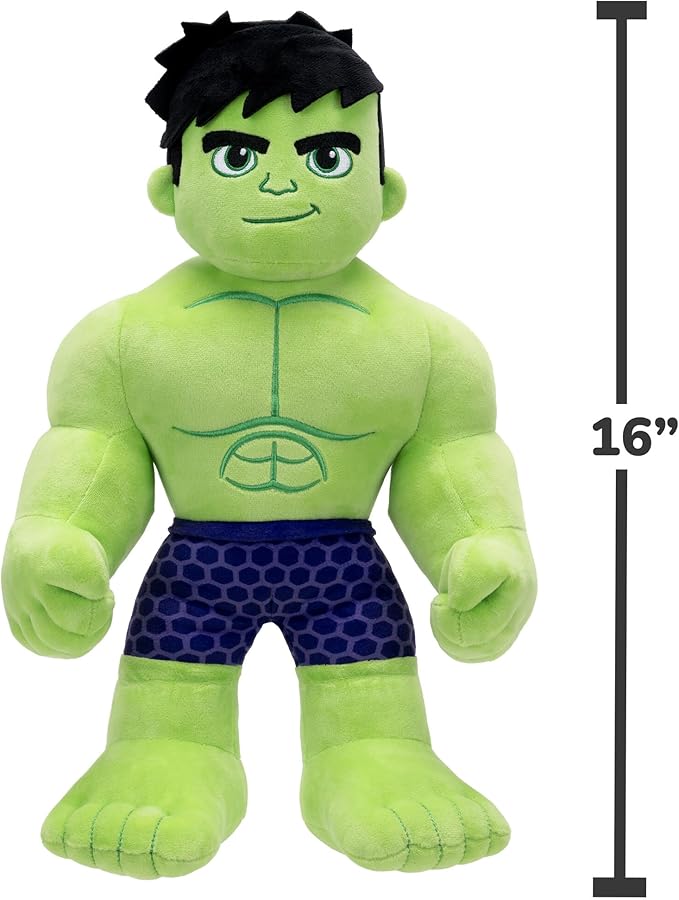 Marvel Spidey and His Amazing Friends My Friend Hulk Feature Plush - 16-Inch Talking Plush with 16 Unique Phrases