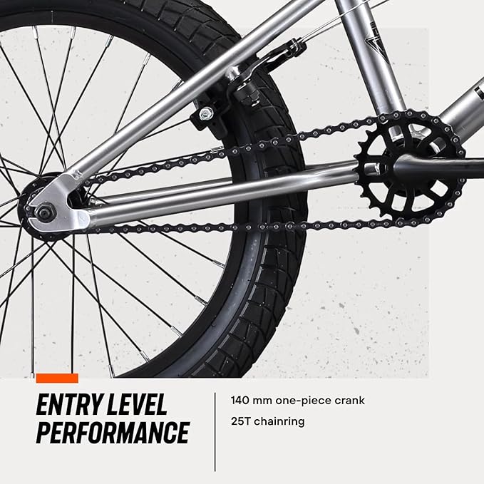 Mongoose Legion Kids Freestyle Sidewalk BMX Bike, Beginner Riders, Boys and Girls, 16-20-inch Wheels, Hi-Ten Steel Frame, Micro Drive BMX Gearing