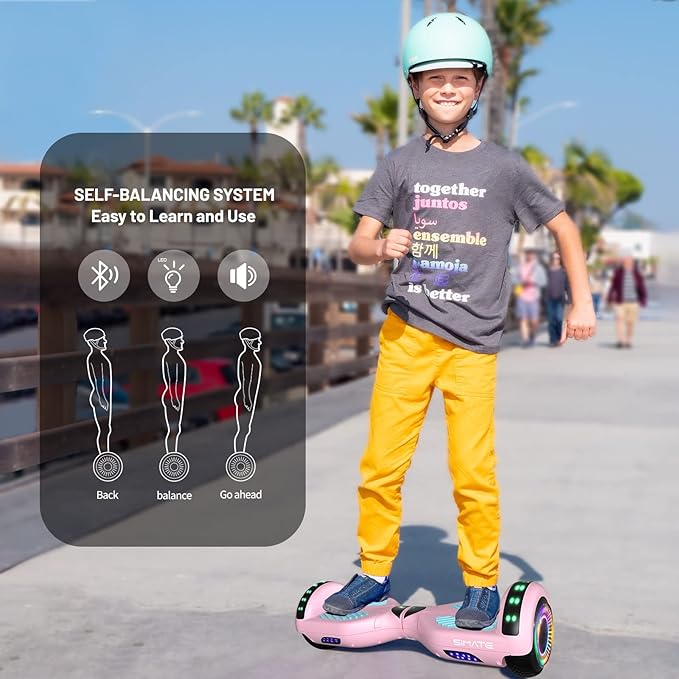 Scooter, Bluetooth & Corlorful LED Lights, Gifts for Kids & Adults & Girls & Boys, for All Ages