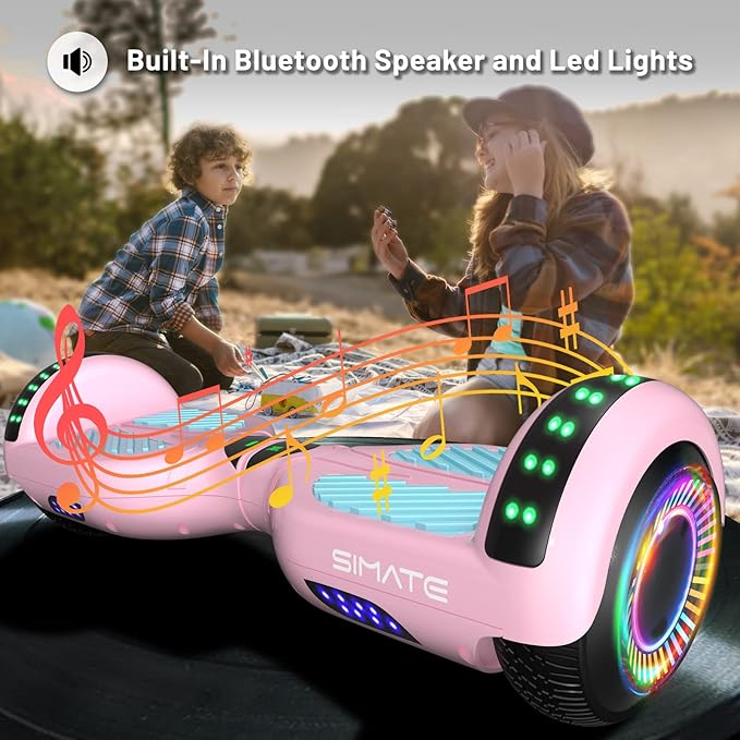 Scooter, Bluetooth & Corlorful LED Lights, Gifts for Kids & Adults & Girls & Boys, for All Ages