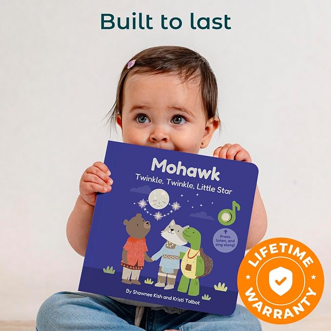 Calis Books Bilingual Nursery Rhymes Sound Book Babies and Toddlers. Interactive Musical Book for Children 1-3 and 2-4 (Mohawk Nursery Rhymes)