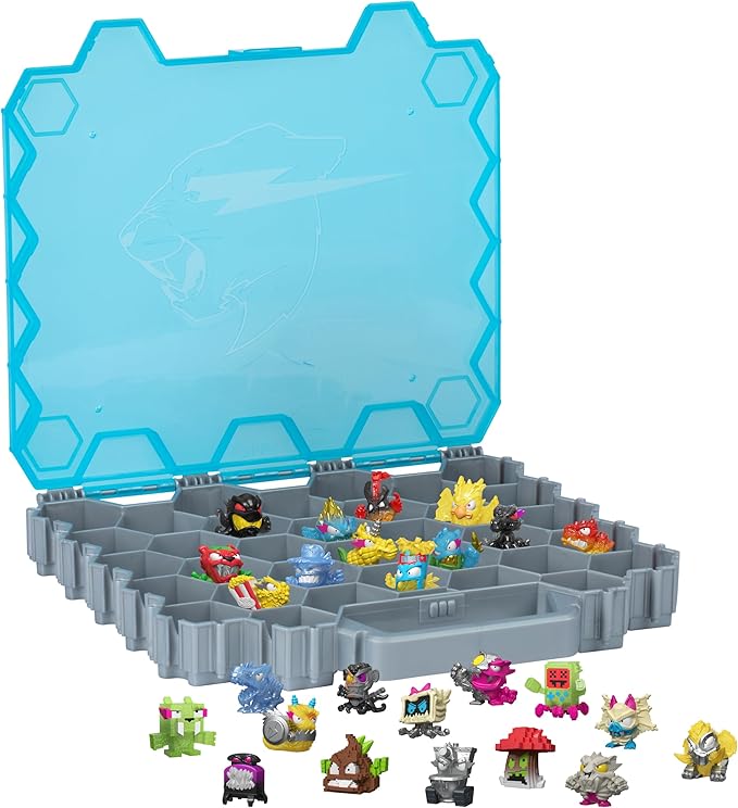 MRBEAST LAB MrBeast Hive Collector Pack Holds 70+ Micro Beasts, with 26 Micro Beasts Including 2 Exclusive Glow-in-The-Dark Swarms, 26 Stickers and 2 Fusion Caps to Continue to Build Out Your Own