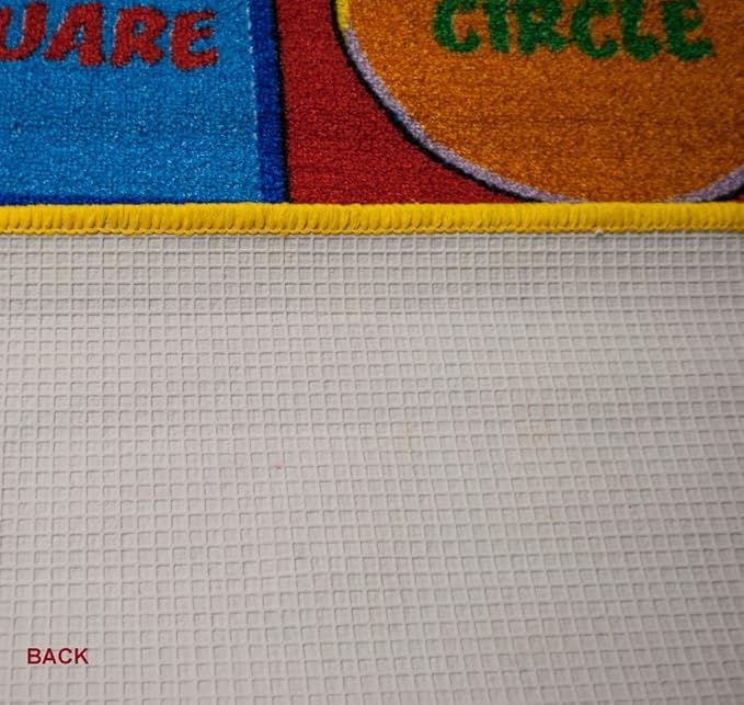 Mybecca Carpets for Kids Literacy ABC Food & Fruits Kids Rug, 3' x 5' (39" X 58")