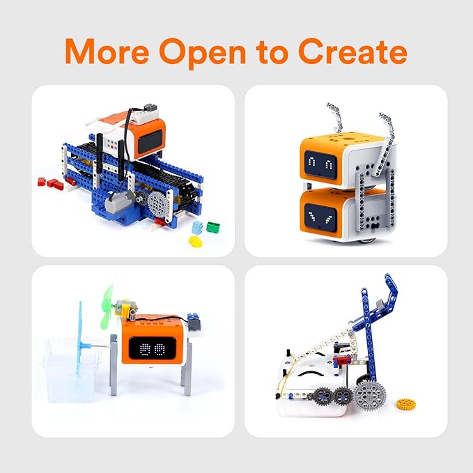 VinciBot Robotics for Kids Ages 8-12, Scratch&Python Programmable Robot with AI Function for Teens School Grade 3-7, Educational STEM Coding Robot Kit for Boys & Girls, Ages 8+