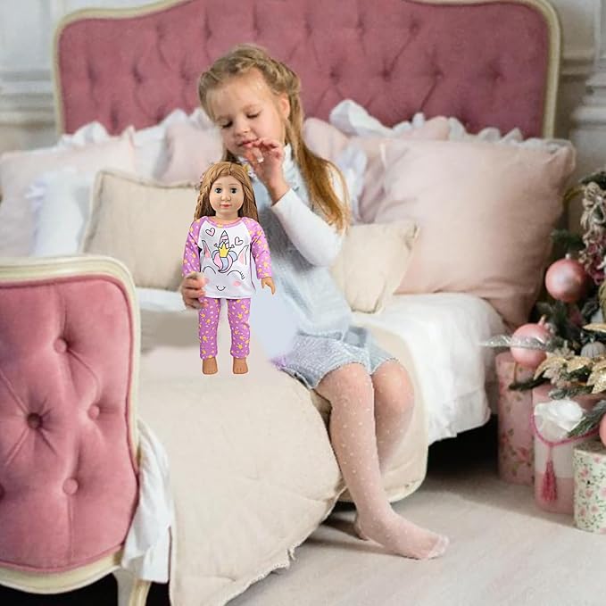 10 Sets of 18 Inch American Doll Clothes, Including 10 of Doll Clothing Dress Outfits for American Dolls, Birthday Gifts for Kids