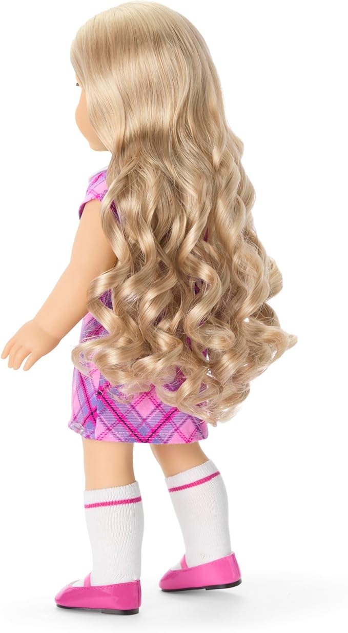 American Girl Truly Me 18-inch Doll #125 with Hazel Eyes, Curly Blonde Hair, Light Skin w/Warm Olive Undertones, for Ages 6+