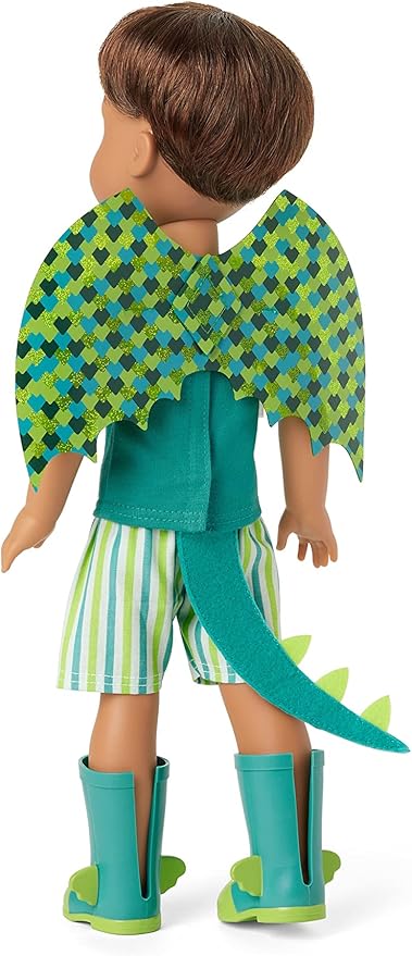 American Girl WellieWishers 14.5-inch Bryant Doll with T-shirt, Shorts, Dragon Wings & Tail, and Boots, For Ages 4+