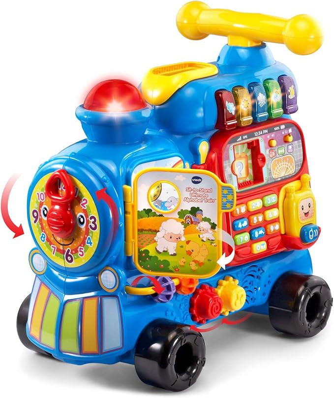 VTech Sit-to-Stand Ultimate Alphabet Train, Blue