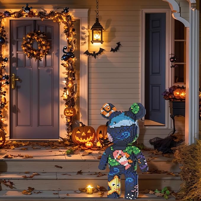 Bear Micro Mini Building Block Sets for Adults, No Compatible with Lego, Building Toys for Home & Office Decor, MOC 3D Creative Model Gifts for Christmas