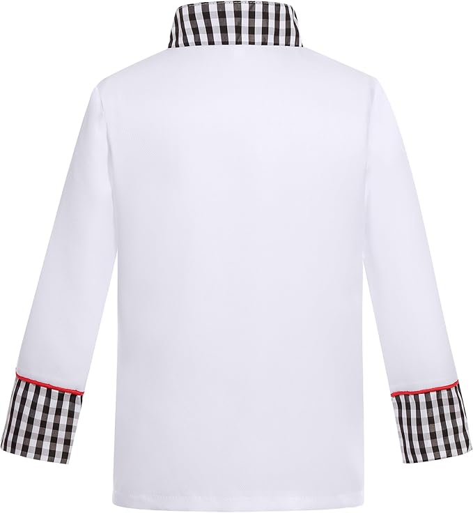 Kids Chef Costume Pretend Chef Outfit Restaurant Dress Up for Cooking Playing, Halloween