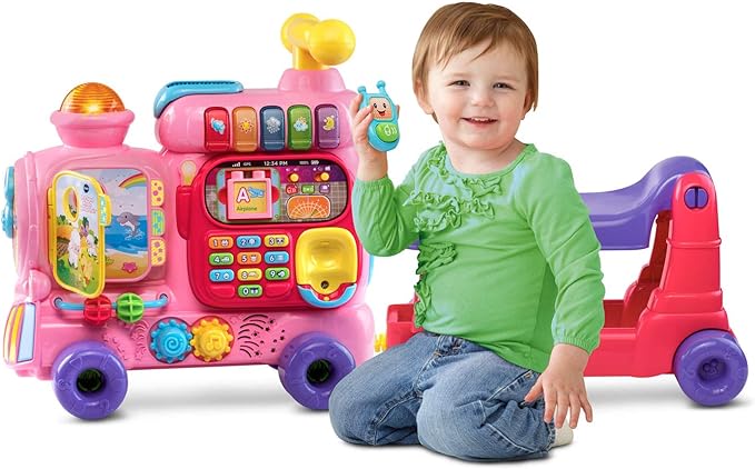 VTech Sit-to-Stand Ultimate Alphabet Train (Frustration Free Packaging), Pink