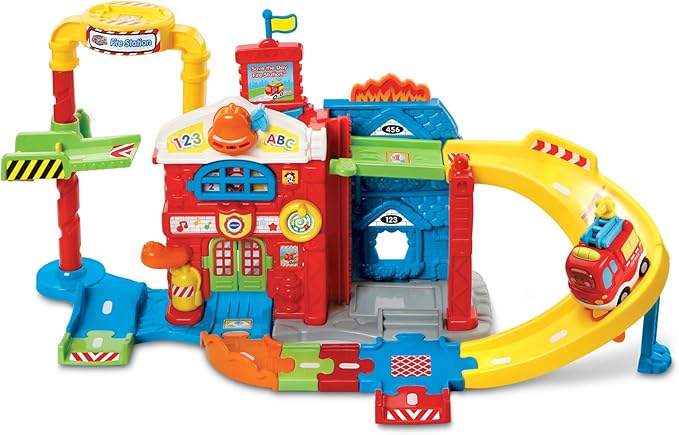 VTech Go! Go! Smart Wheels Save The Day Fire Station, Multicolor