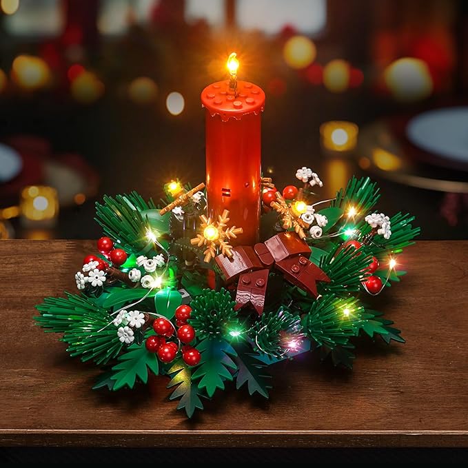 BrickBling LED Light Compatible with Lego Christmas Table Decoration Building Kit,Christmas Décor Lights Compatible with Lego 40743, Creative Lighting Kit-Not Included The Model