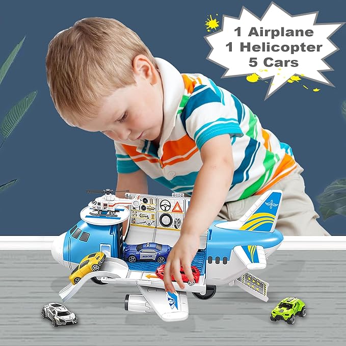 Airplane Toy, Airplane Toys for 3 Years Old, Toy Airplane for Boys Age 4-7, Airplane Toys for Toddlers, Toys for 2 3 4 5 Years Old, Aeroplane Toy, Plane Toy for Birthday