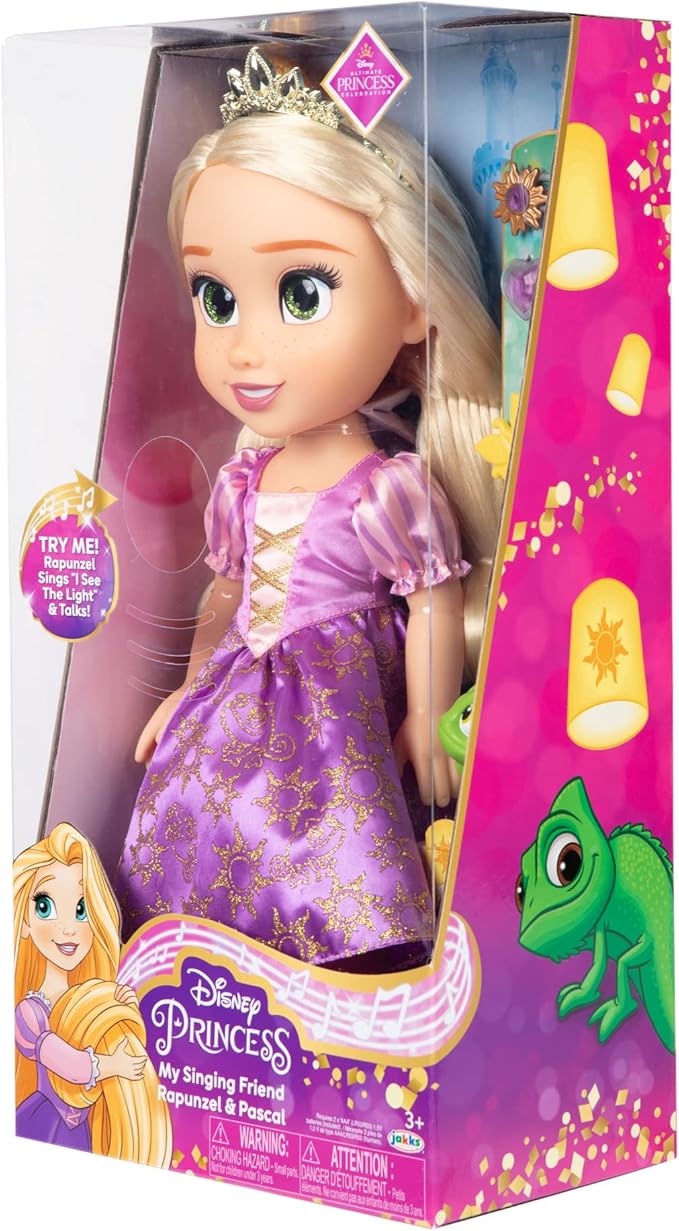 Disney Princess Rapunzel Doll - Singing Friend Rapunzel & Pascal - Sings 'I See The Light' and Talks!