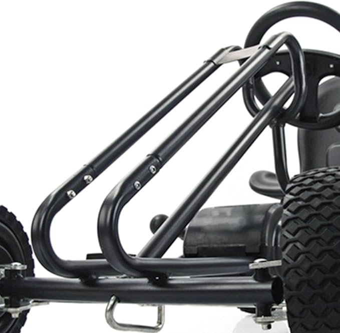 hauck Kids Pedal Go Kart, 4 Wheel Bike Cart, Ages 4-8, Lightning Ride, Black