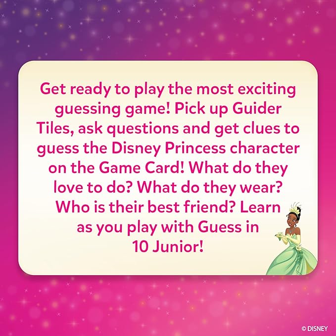 Skillmatics Guess in 10 - Disney Princess Card Game, Christmas Fun for Preschool Kids, Girls & Boys Who Love Cinderella, Ariel, Jasmine, Fun Travel Game, Gifts for Ages 3, 4, 5, 6