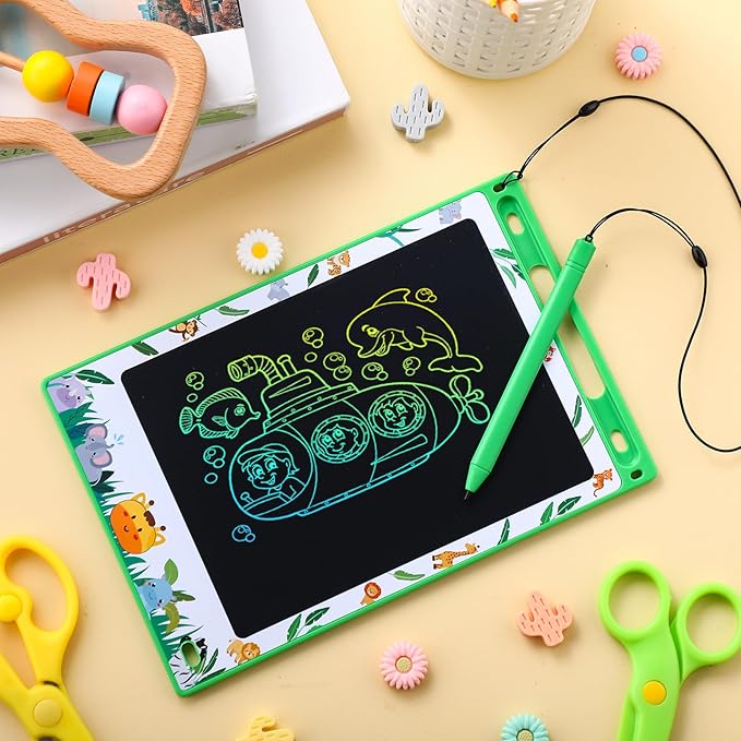 Zhehao 20 Pack LCD Writing Board for Adults, 8.5 Inches Doodle Jungle Animals Reusable Scribbler Board Screen Drawing Pad Erasable Painting Pads Educational Toy for Adults