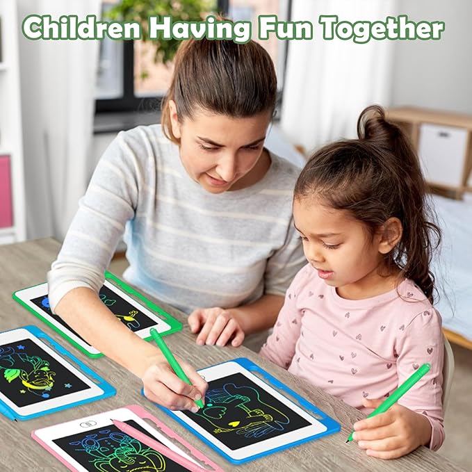 LCD Writing Tablet for Kids, 6.5 Inch Colorful Doodle Board Drawing Tablet, Educational Learning Toys Birthday Gifts for Girls Boys Age 3 4 5 6 7 8 (32 Pack)