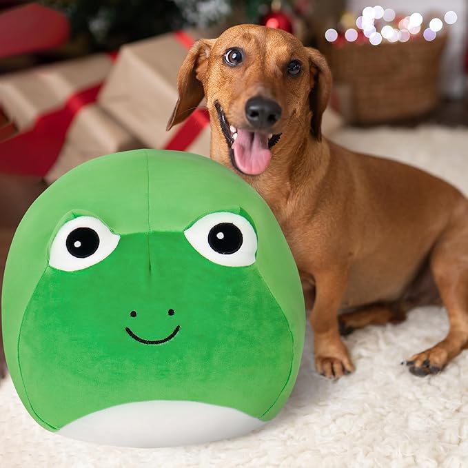 Wepop 20 in Frog Stuffed Animal Toys, Cute Giant Pebble Frog Plush Toy Throw Pillows Soft & Cuddly Plushies Dolls Birthday Gift for Kids