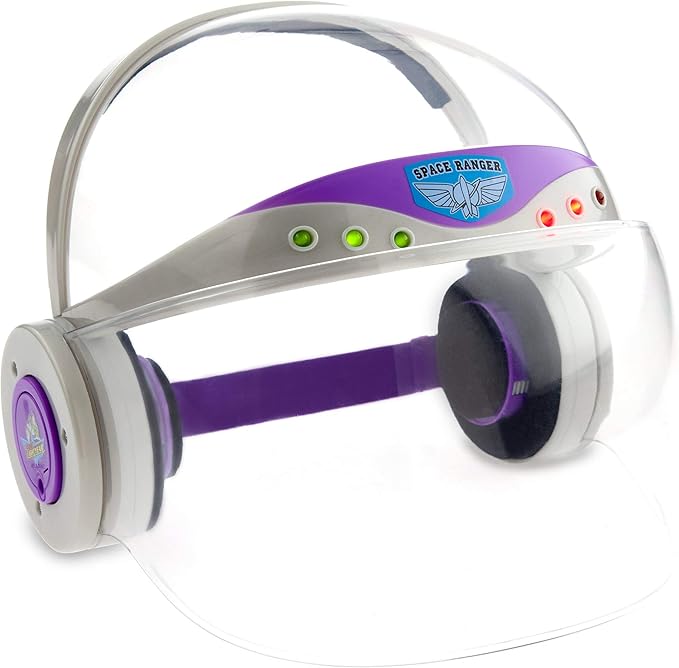Disney Pixar Disney Store Official Buzz Lightyear Light-Up Helmet for Kids Costume Helmet for Dress Up & Role Play - Pair with Buzz Lightyear Costume with Lights & Sound for Kids, Sold Separately