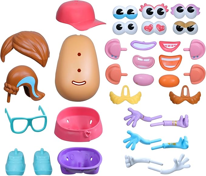 Potato Head Express Yourspud Playset with 1 Potato Body and 32 Accessories, Creative Toddler and Preschool Toys for Boys and Girls 2 Years and Up (Amazon Exclusive)
