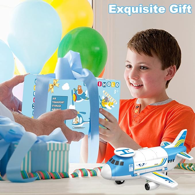 Airplane Toy, Airplane Toys for 3 Years Old, Toy Airplane for Boys Age 4-7, Airplane Toys for Toddlers, Toys for 2 3 4 5 Years Old, Aeroplane Toy, Plane Toy for Birthday