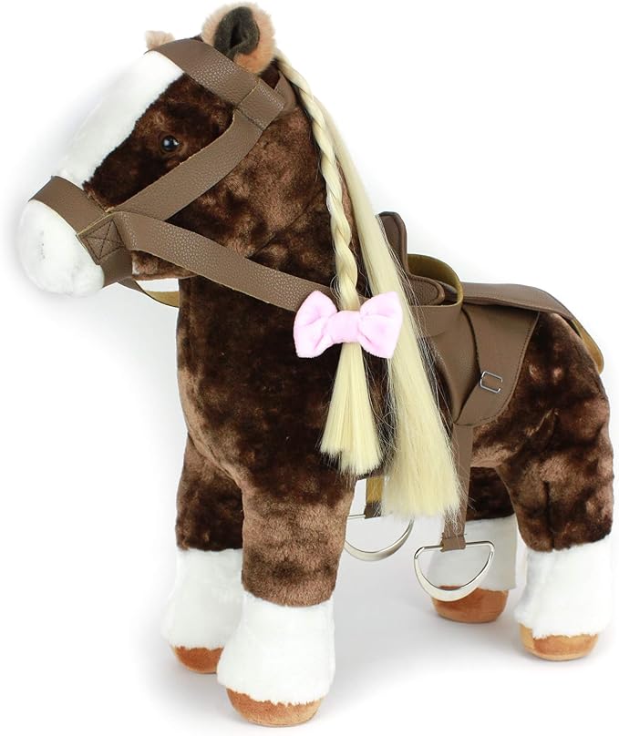 Playtime by Eimmie Play Pack Sets (Plush Horse Doll with Saddle)
