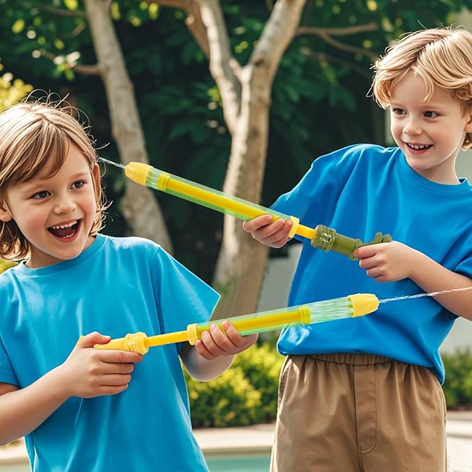 Water Guns for Kids Adults Summer Super Fighting Soaker Blaster Swimming Pool Noodle Beach Sand Outdoor Play Game Squirt Water Toys Party Favors (12 Packs)