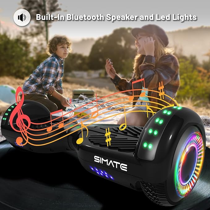 Scooter, Bluetooth & Corlorful LED Lights, Gifts for Kids & Adults & Girls & Boys, for All Ages