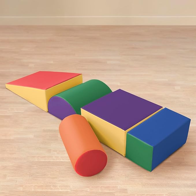 Step, Crawl and Slide Playset, Foam Blocks, Assorted, 5-Piece