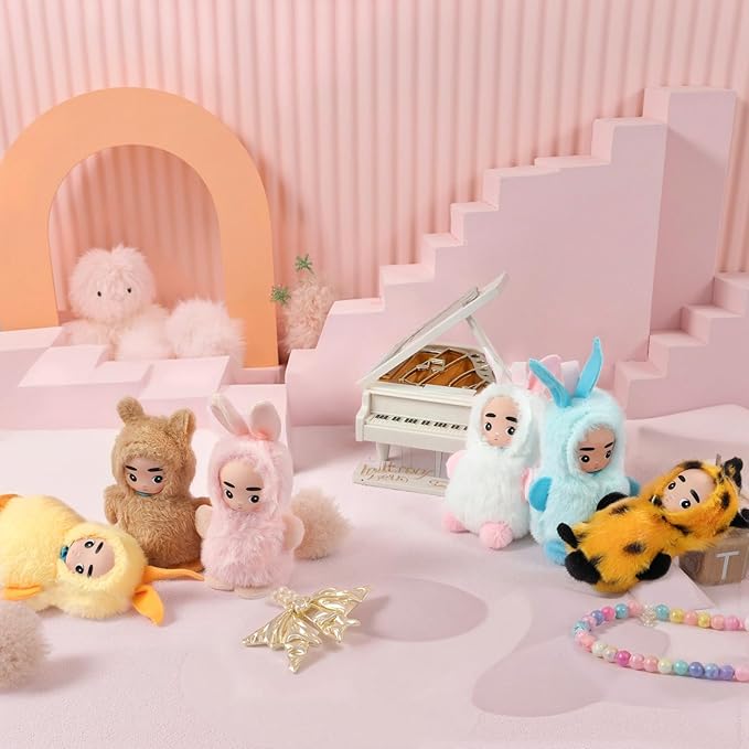 4 Inch Mini Baby Dolls 6pcs Set Realistic Reborn Mini Babies with Air Bag for Sound Cute Small Baby Doll with Handmade Hook Cute Tiny Baby Doll Gifts Set for Girls Boys 3+ Birthday Gifts