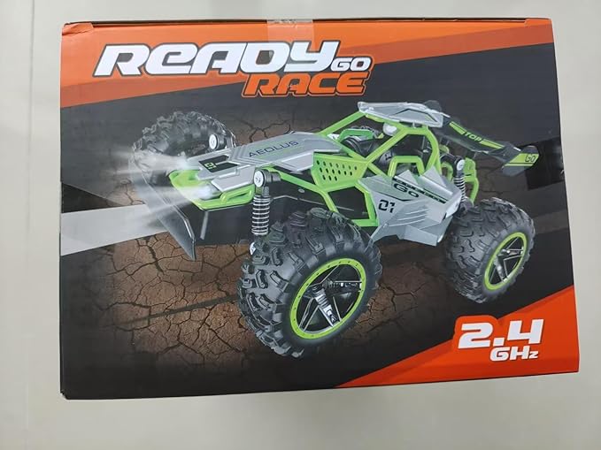 Remote Control Car for Kids 3 4 5 6 7+, 20 KM/H High-Speed RC Cars with LED Lights, 2.4GHz 2WD Monster Truck Toys, Rechargeable RC Car, Toy Cars for Girls Boys, Christmas & Birthday GiftsâBlack