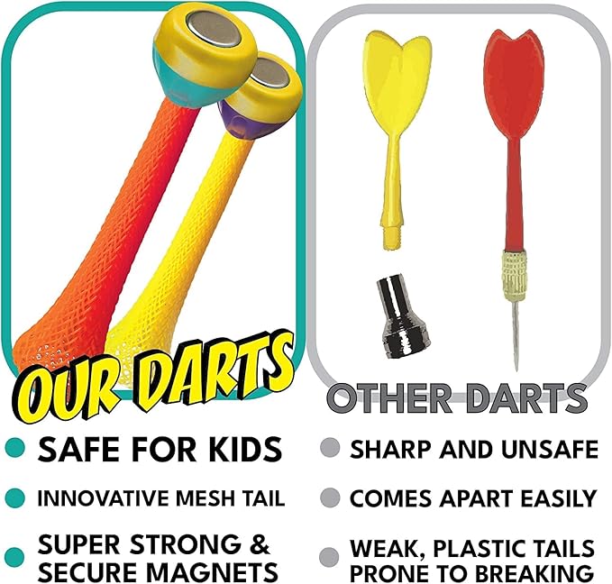 Doinkit Darts - Magnetic Dart Board - 3 Premium Designs - Kid Safe Durable Doinkit Magnetic Darts - Fun Indoor Wall Game for Boys and Girls or Adult Game Room