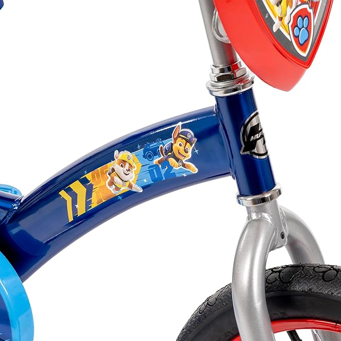 Huffy Paw Patrol Kids' Bikes, Sizes 12/16 Inch, Beginner Rider, Multiple Designs and Color Options Available, Removable Training Wheels Included, Fun Paw Patrol Graphics