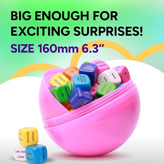 Big Claw Machine Capsules Purple Plastic Sphere Party Favor Containers Round 5 pcs 6.3 inch Jumbo Plastic Christmas Ornaments Extra Large Candy Gift Box Empty Craft Party Supplies Vending Capsules