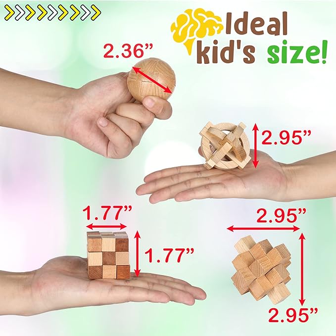 Brain Teasers Metal Puzzles for Kids & Adult 22Pack, Mind, Logic and IQ Game Test Toy for Teens, Disentanglement 3D Coil Cast Wire Chain Intelligence Toy for Party & Office, Puzzle Travel Games(Hard)