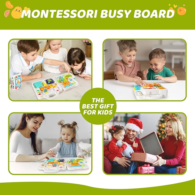 Montessori Toys for 1 Year Old,Baby Busy boardsensory for Toddlers 1-3,BabyEducational Learning 12-18 Months, Plane for Toddlers for one Year Old Boys and Girls Birthday Gifts