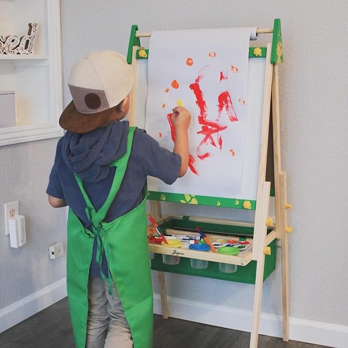 Joyooss Kids Art Easel, Double Sided with 98+ Accessories, Magnetic & Dry Erase Board for Ages 4-8