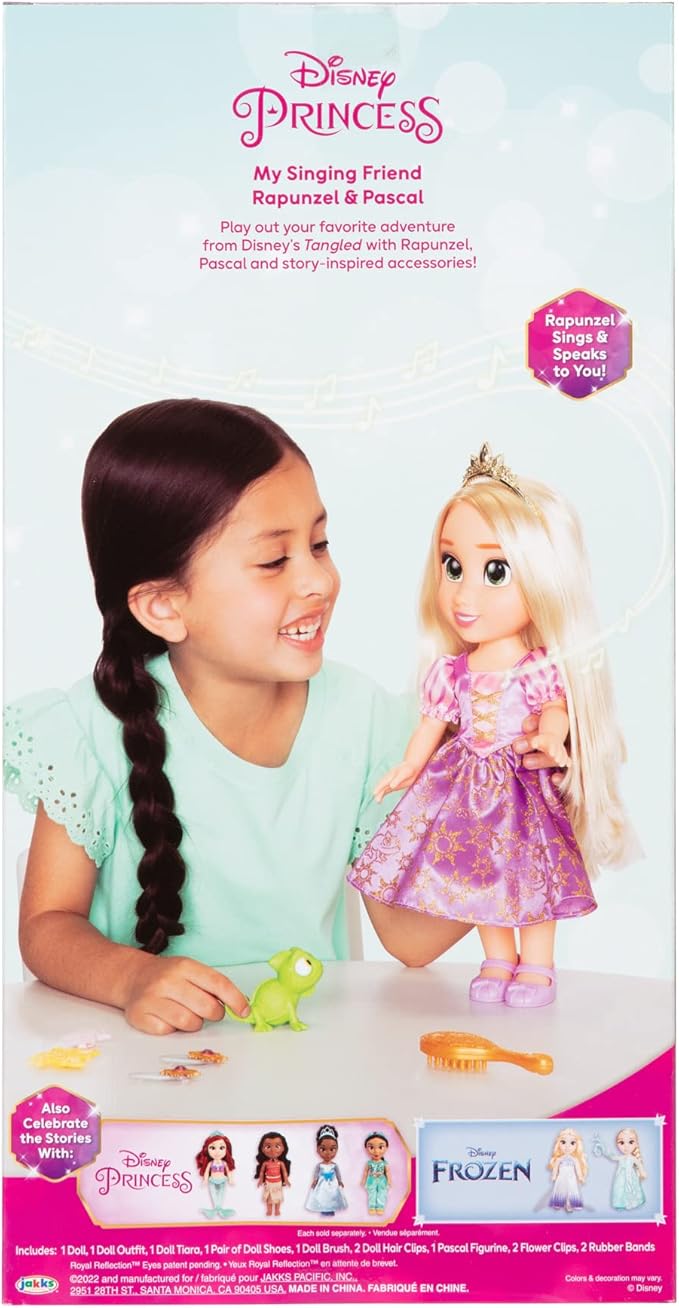 Disney Princess Rapunzel Doll - Singing Friend Rapunzel & Pascal - Sings 'I See The Light' and Talks!