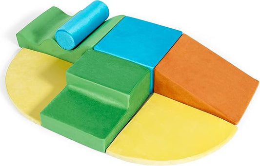 Foam Climbing Blocks for Toddlers – Soft Play Climbing for Toddlers – 7 Piece Toddler Climbing Blocks for Active Play, Motor Skills & Sensory Development