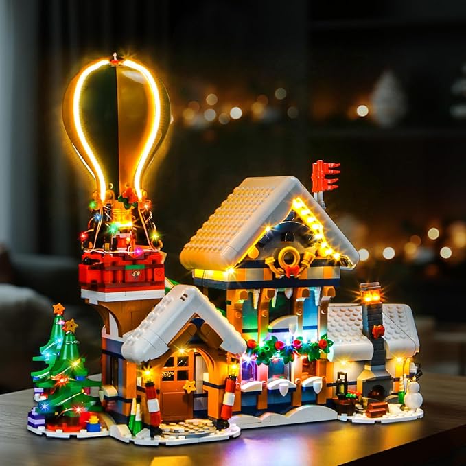 BrickBling LED Light Compatible with Lego Santa's Post Office, Christmas Décor Lights Compatible with Lego 10339, Holiday Lighting Kit-Not Included The Model (Classic Version Light)