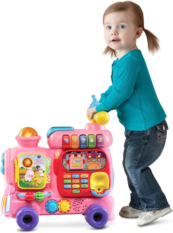VTech Sit-to-Stand Ultimate Alphabet Train (Frustration Free Packaging), Pink